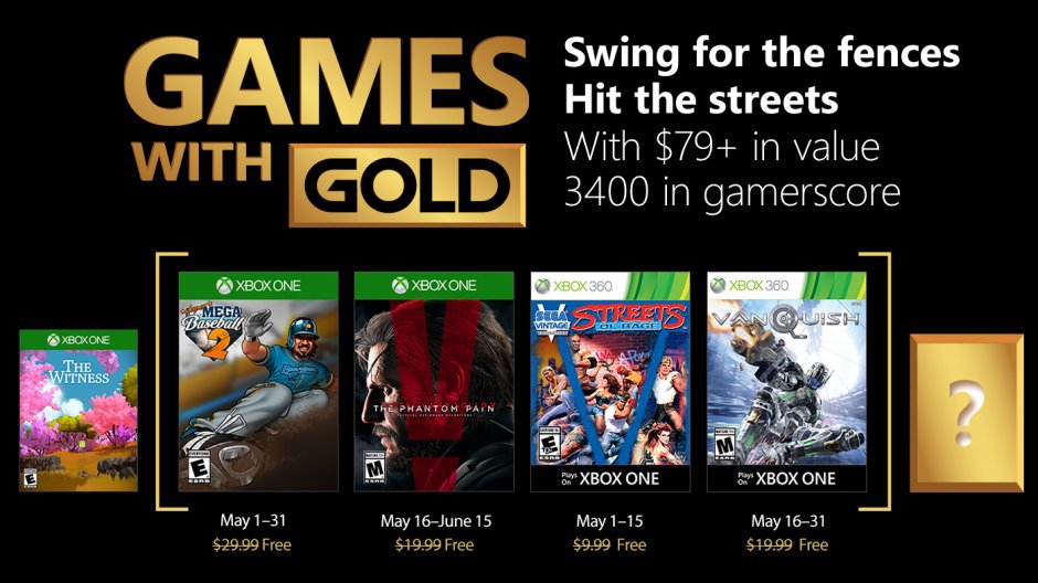 Games with Gold May 2018 Hero Image