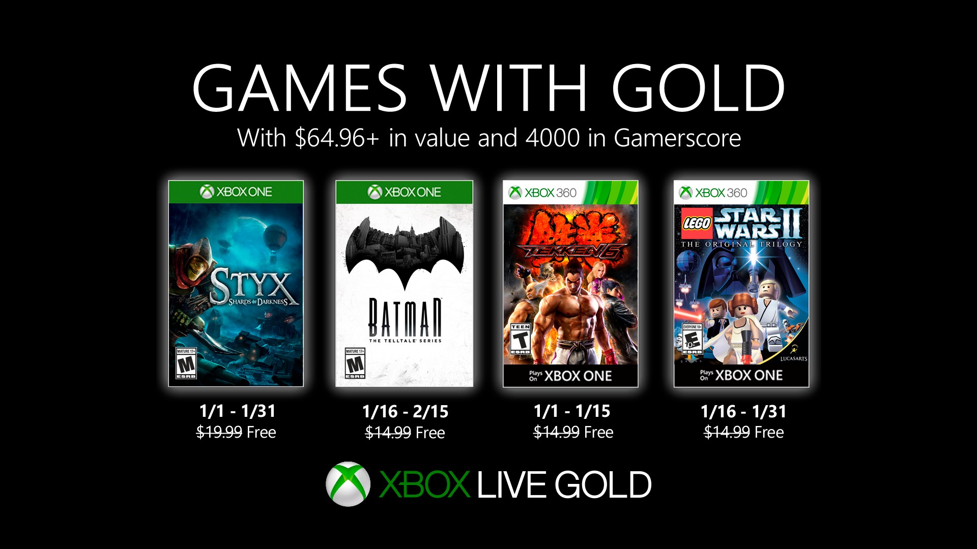Games with Gold - January 2020