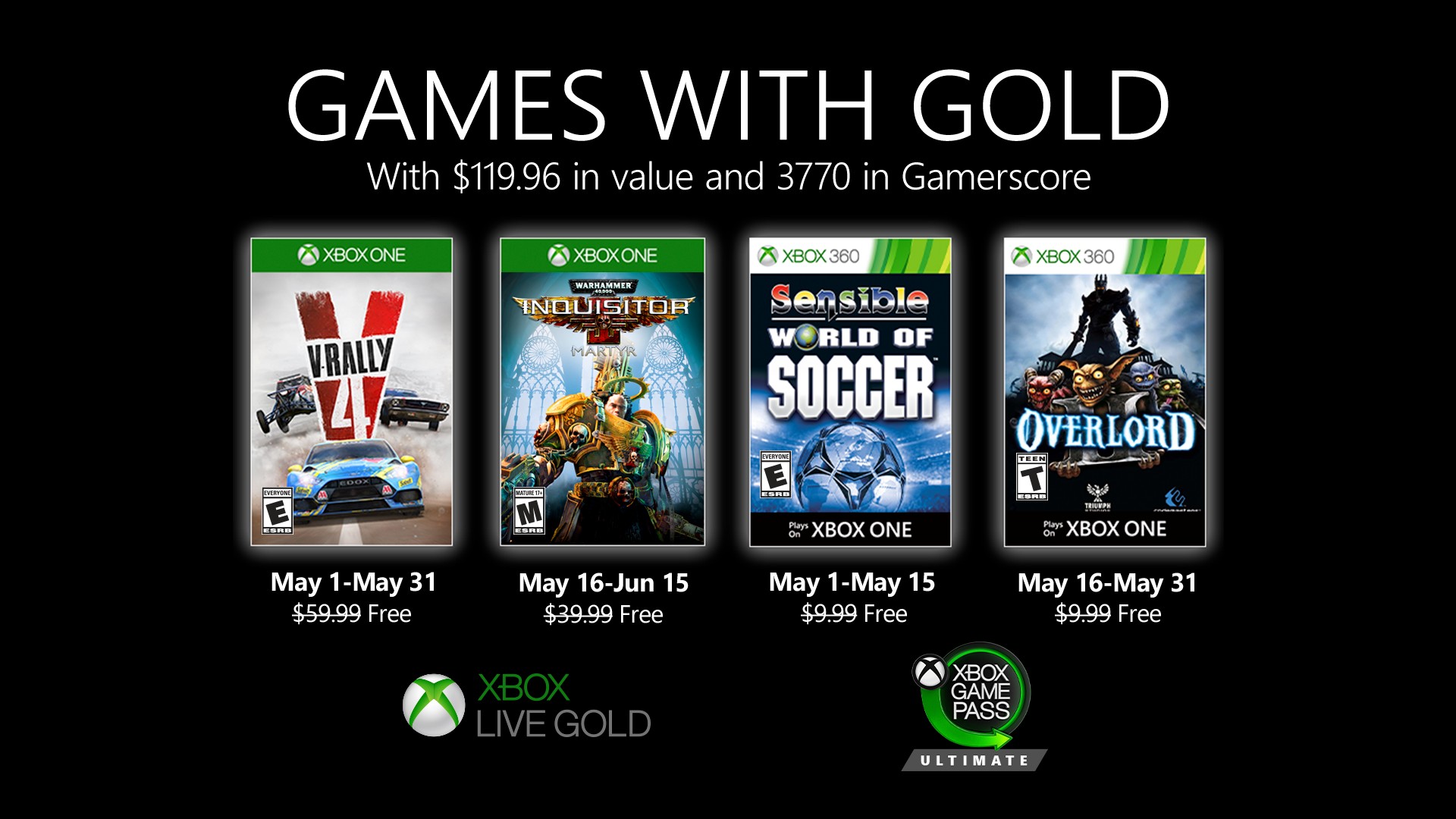 Games With Gold: Jogos Grátis para Maio de 2023 - Xbox Wire em