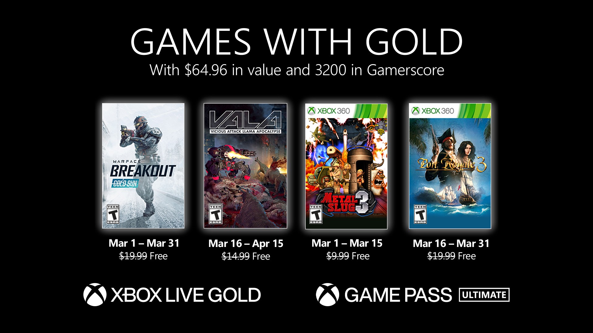 Games with Gold - March 2021