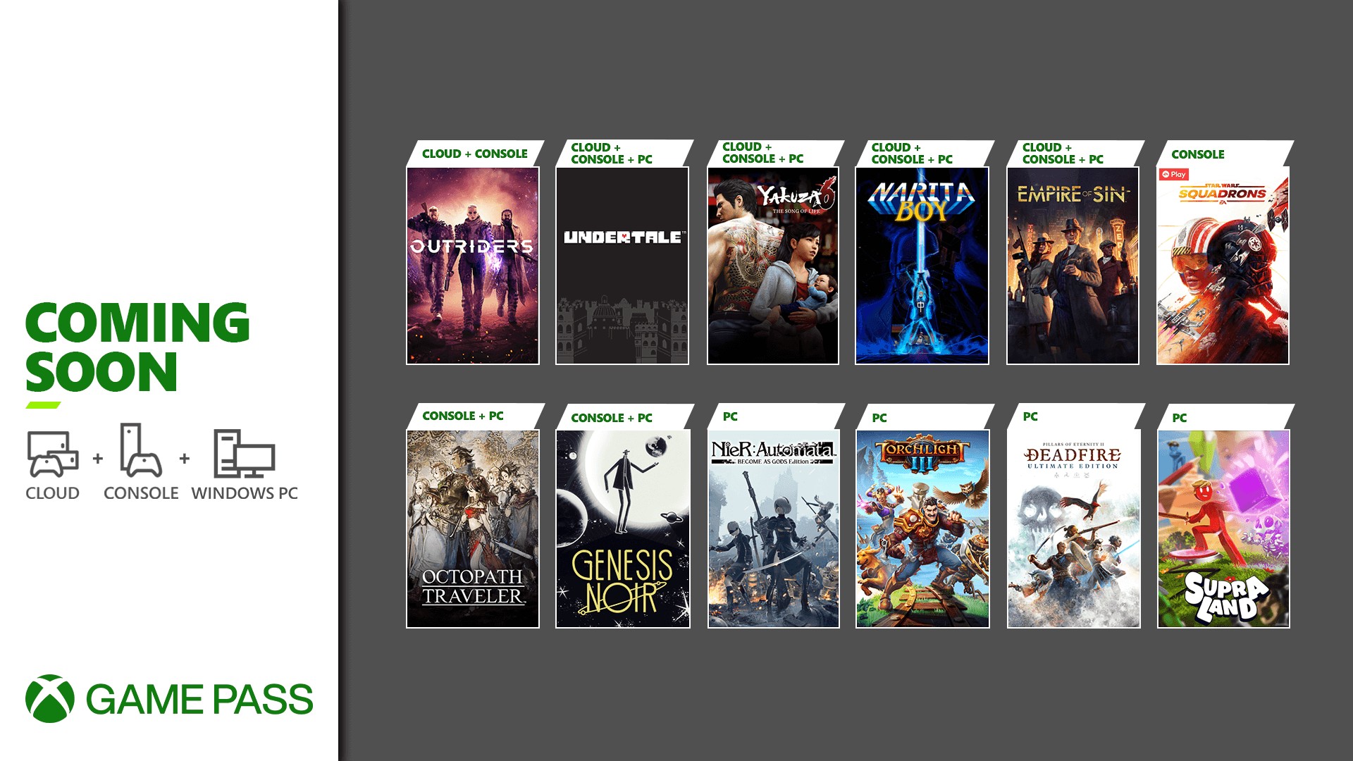 Xbox Game Pass Update - March 2021 - Wave 2