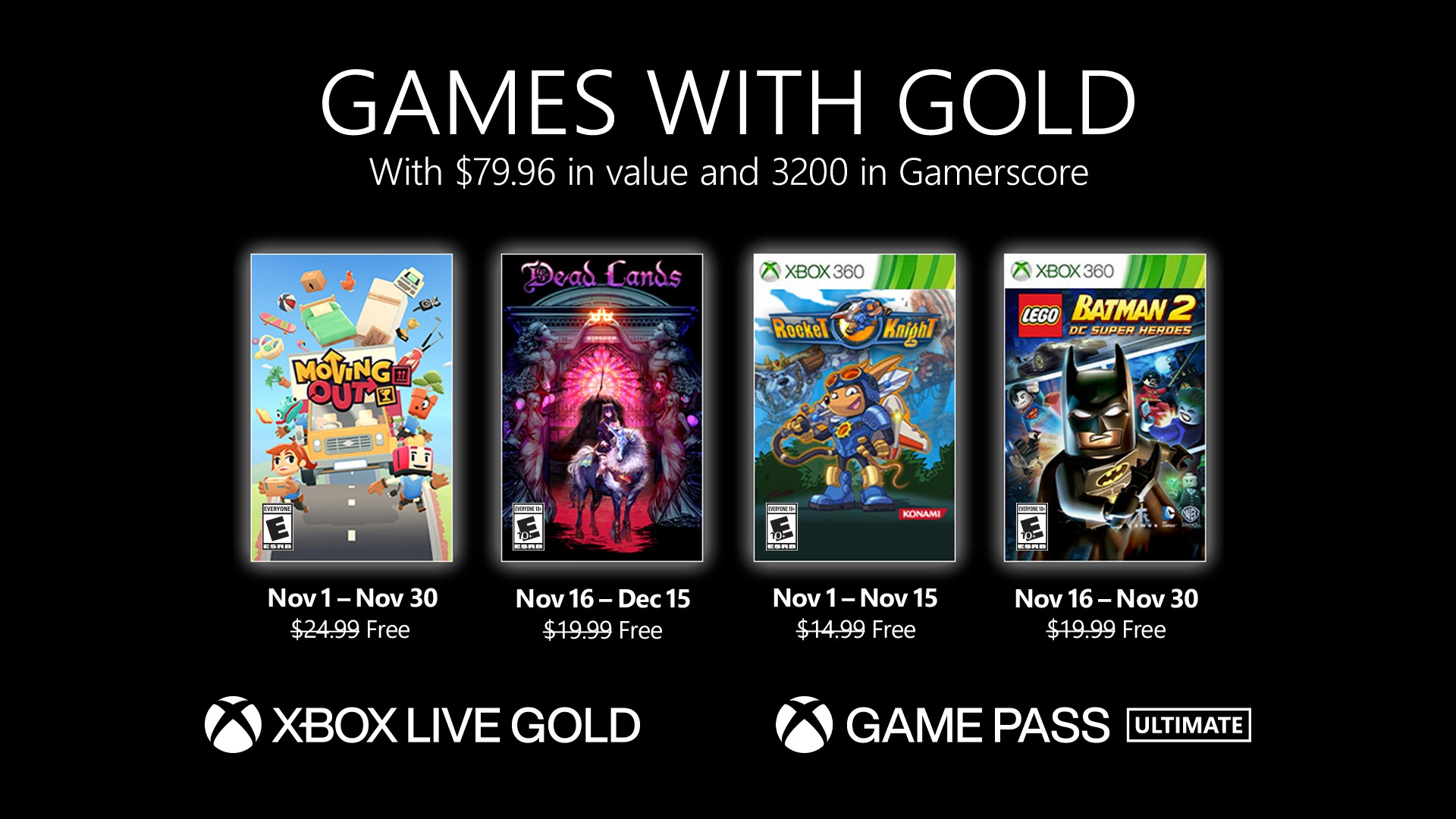 Games with Gold - November 2021