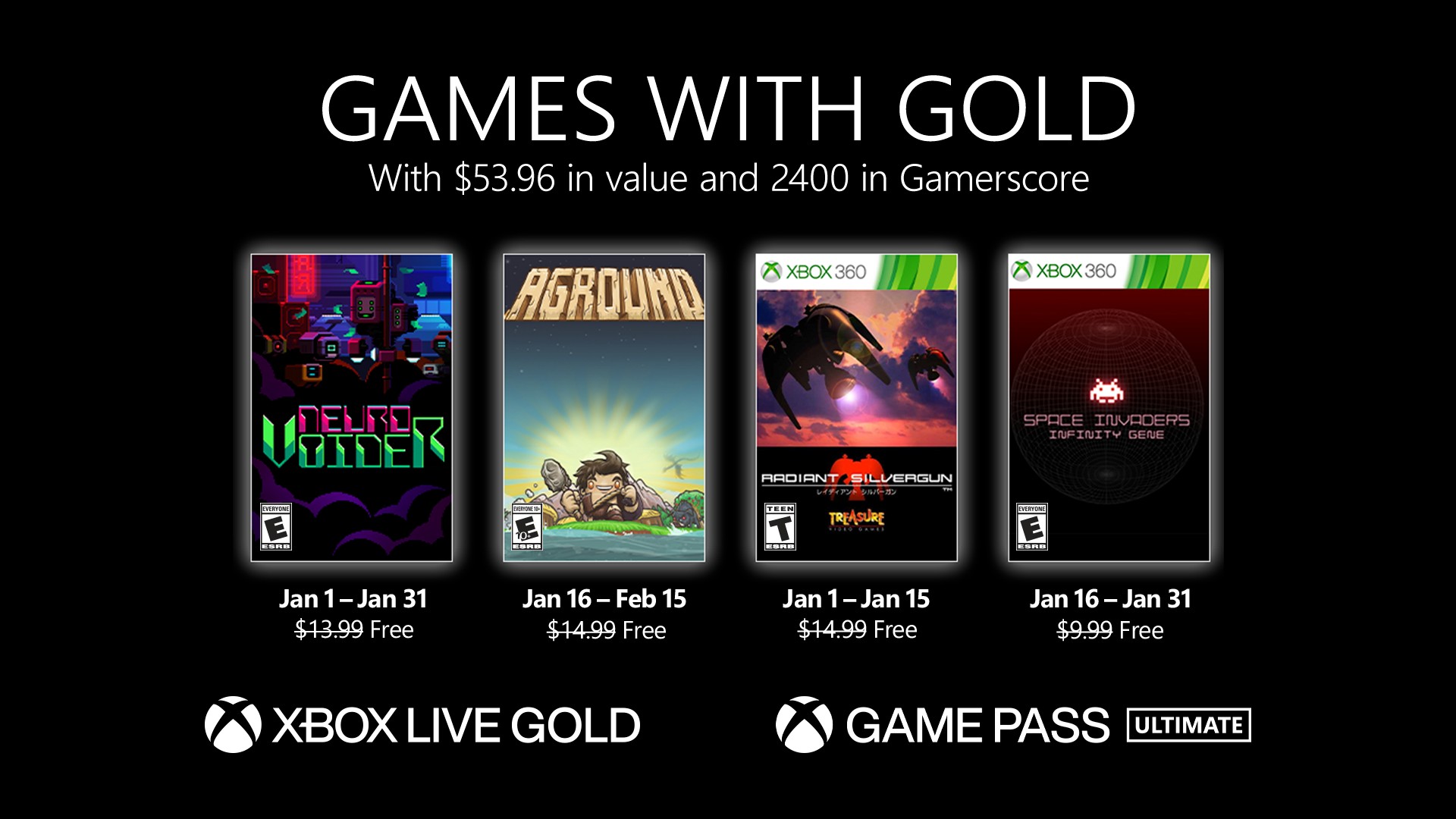 Games with Gold - January 2022