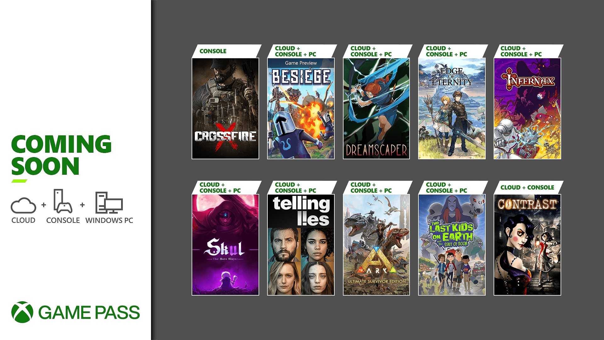 Coming Soon to Xbox Game Pass: Contrast, CrossfireX, Ark: Ultimate Survivor  Edition, and More - Xbox Wire