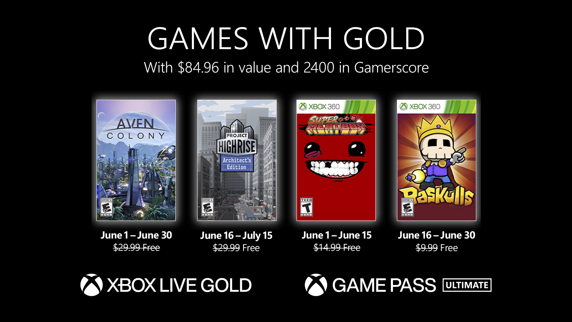 Games With Gold - June