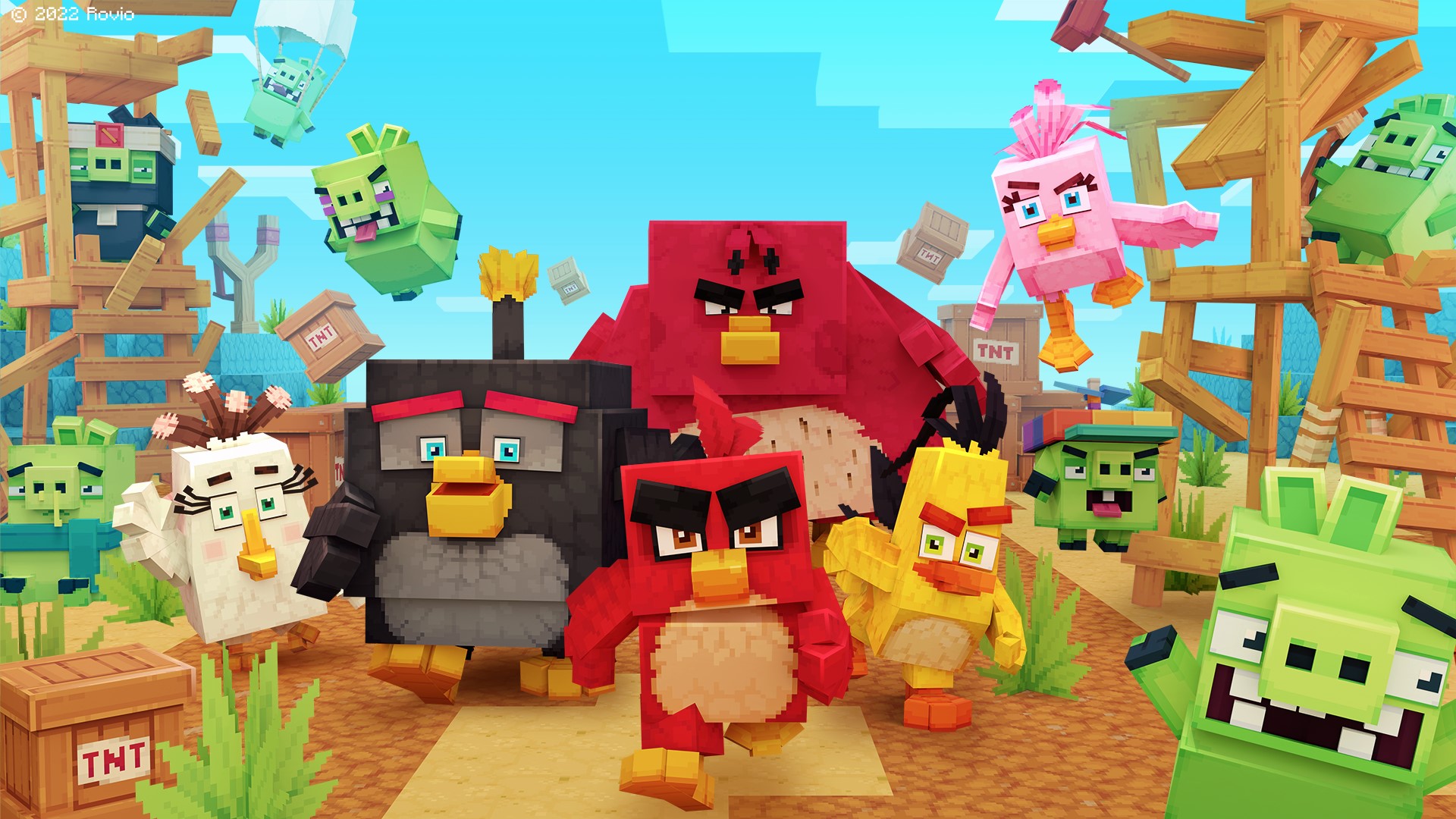 Minecraft birds. Энгри бердз майнкрафт. Angry Birds Minecraft DLC. Злые птички майнкрафт. Angry Birds Minecraft 2022.