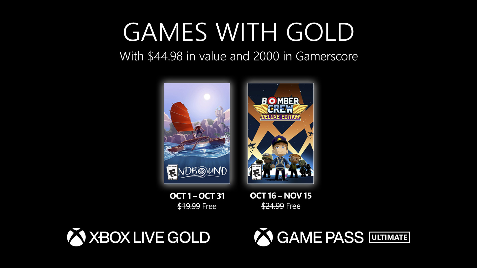Xbox Games with Gold: conheça os jogos grátis em fevereiro de 2022