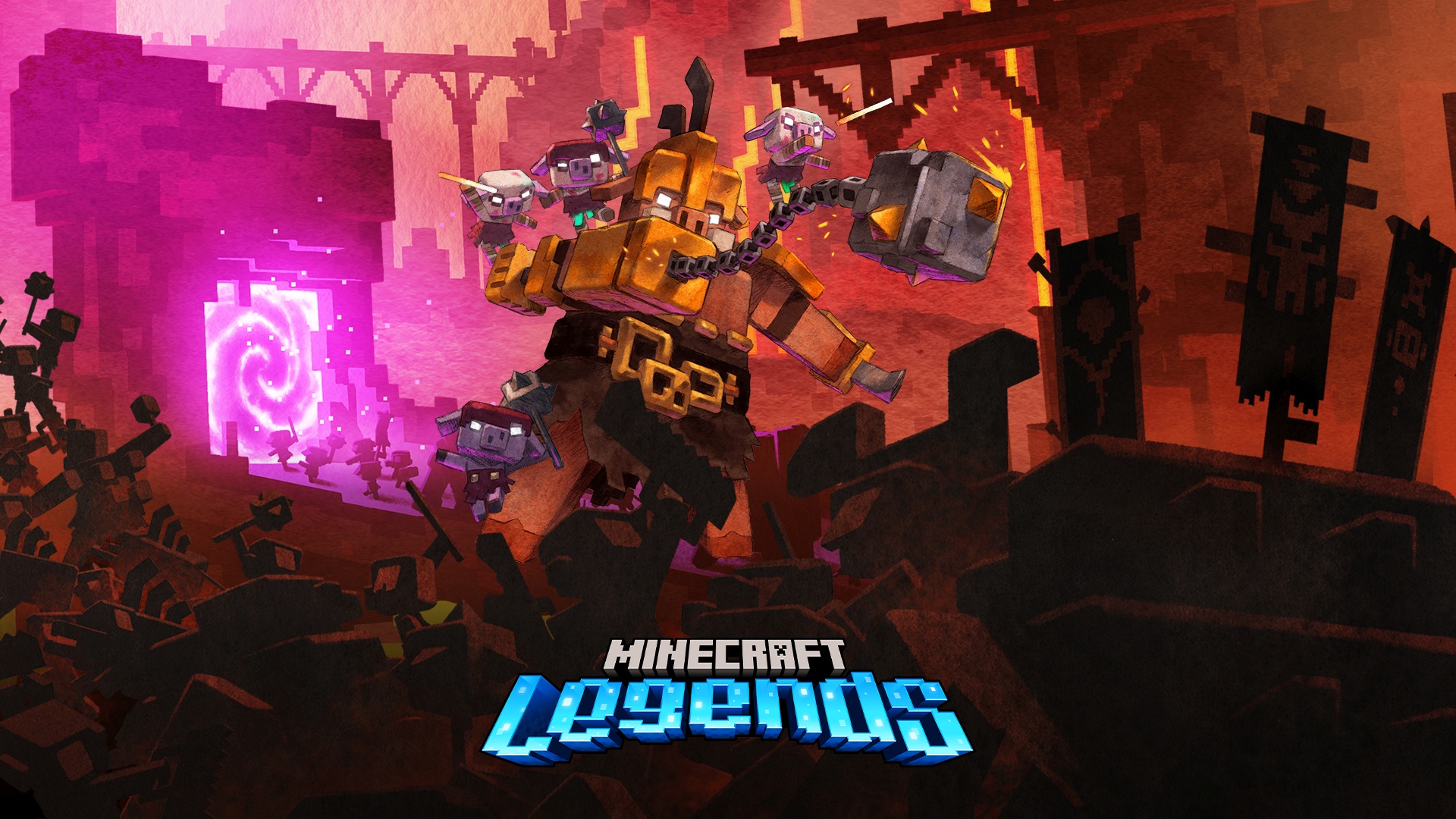 Minecraft Legends Hero Asset