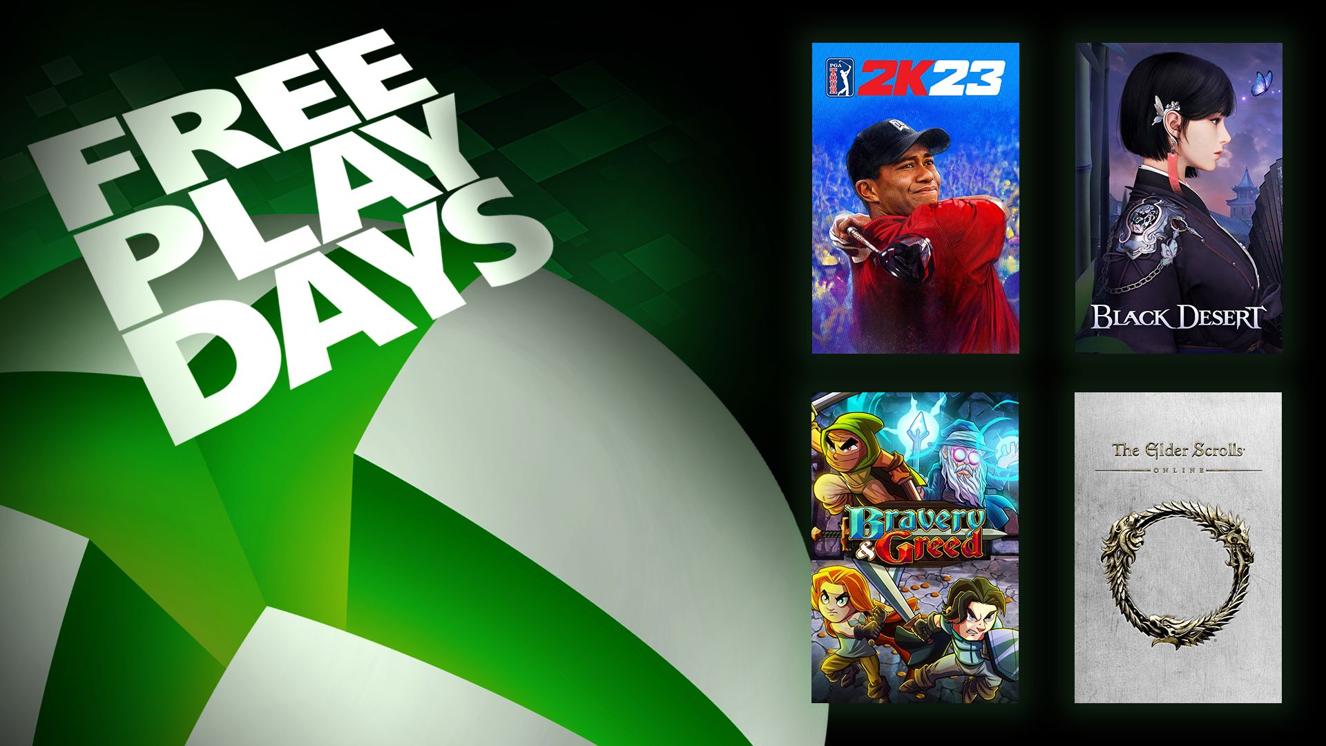 Free Play Days – PGA Tour 2K23, Black Desert, Bravery and Greed, and The  Elder Scrolls Online - Xbox Wire