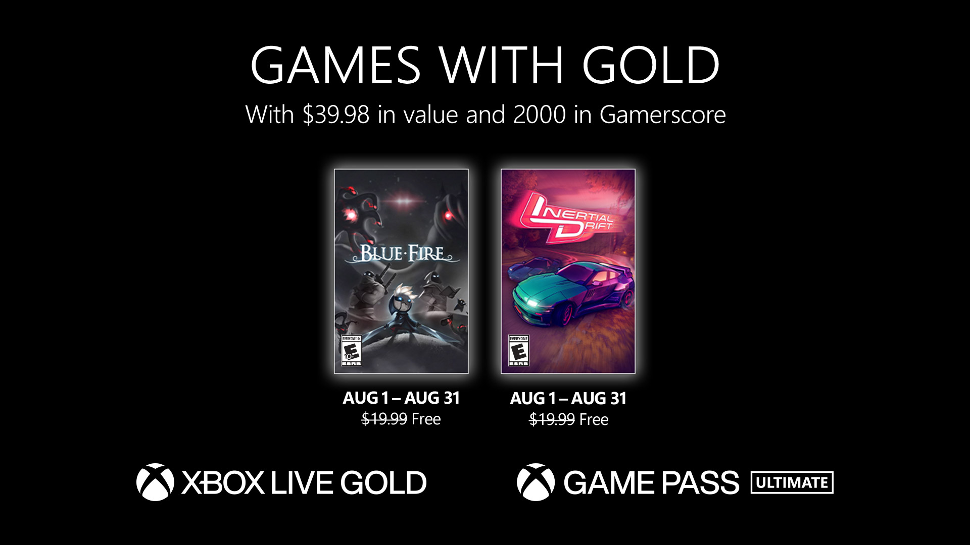 Games With Gold - August