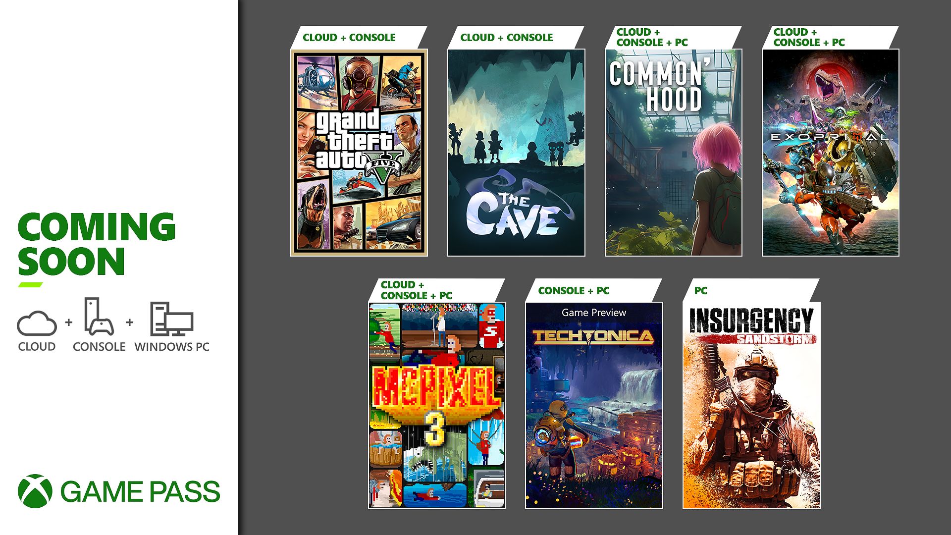 Xbox Game Pass - July Wave 1