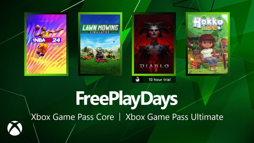 Free Play Days – NBA 2K24, Lawn Mowing Simulator, Diablo IV, and