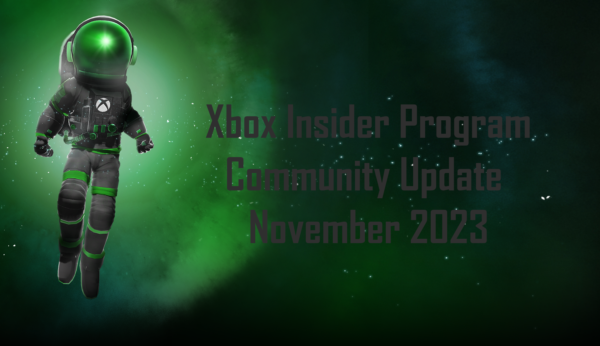 Community Update November 2023