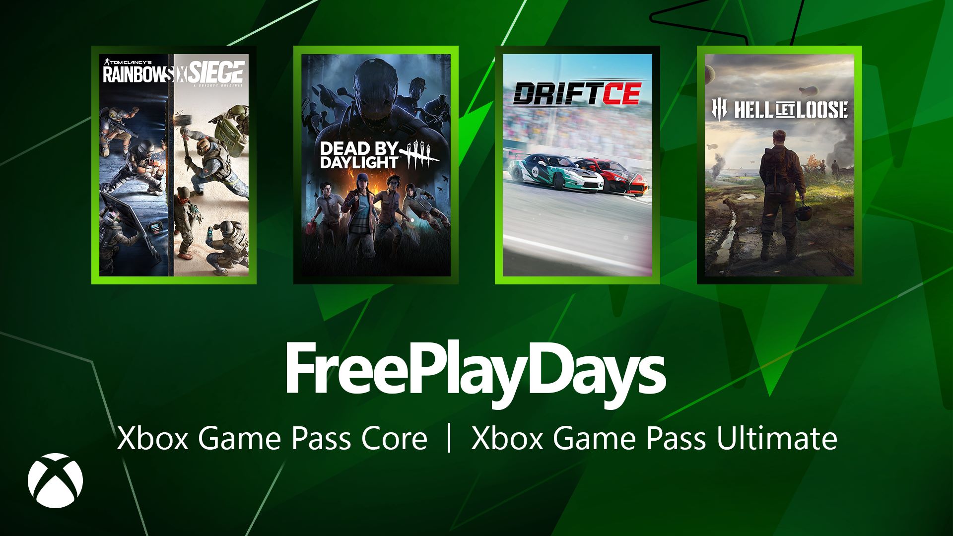 Free Play Days – Rainbow Six Siege, Dead by Daylight, DriftCE and Hell Let  Loose - Xbox Wire