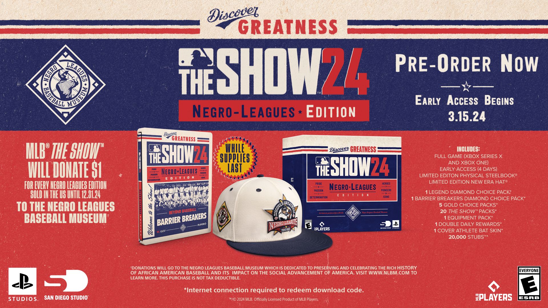 Imagem da edição da MLB The Show 24 Negro Leagues