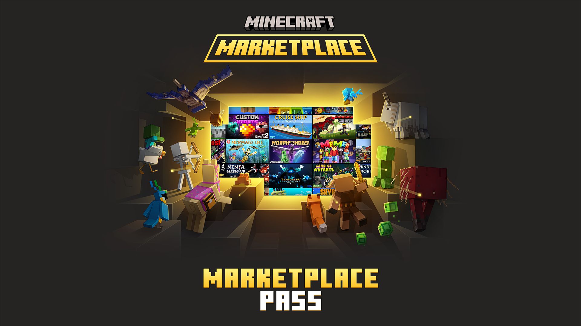 Minecraft Marketplace Pass Hero Image