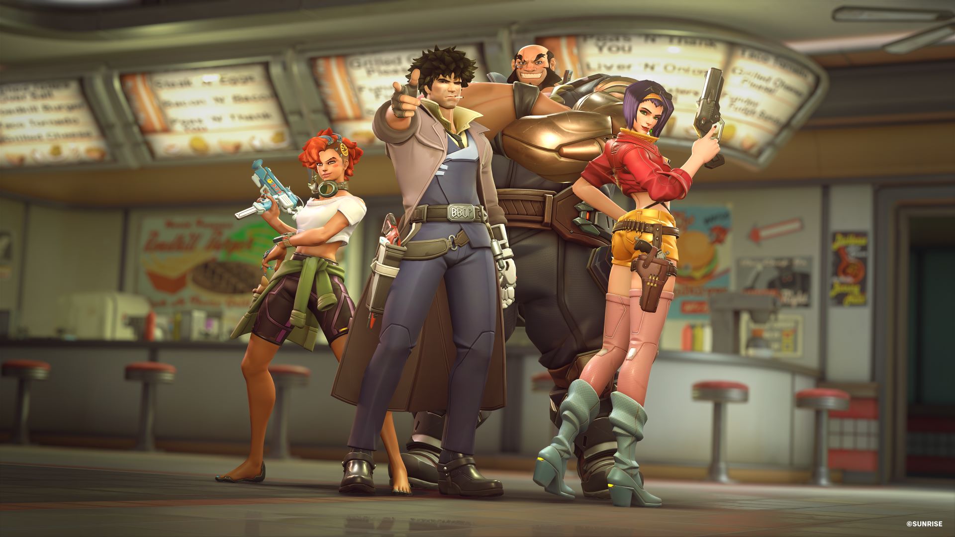 Behind the Art of the Overwatch 2 x Cowboy Bebop Collab