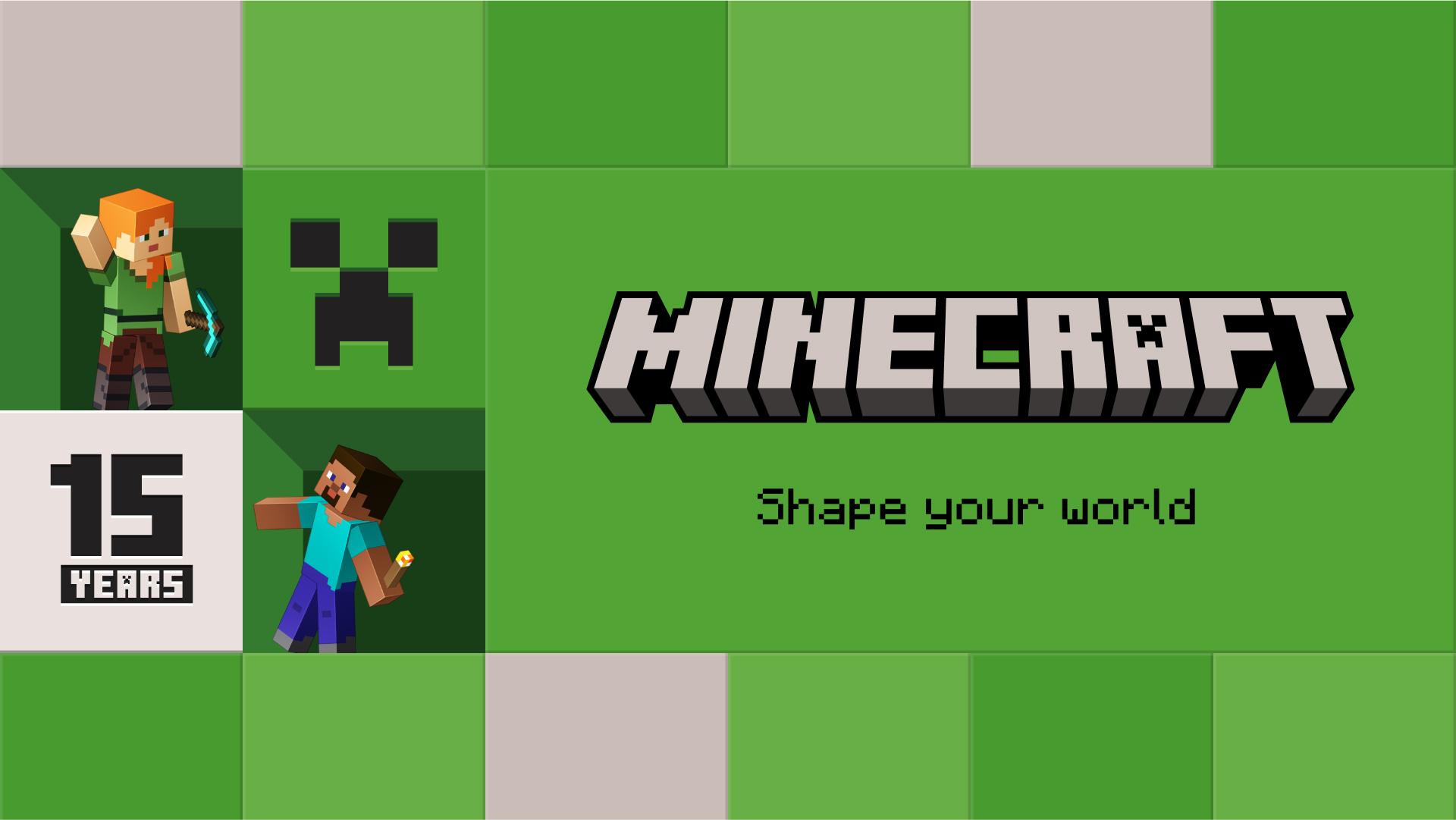 Minecraft 15 Years Hero Image