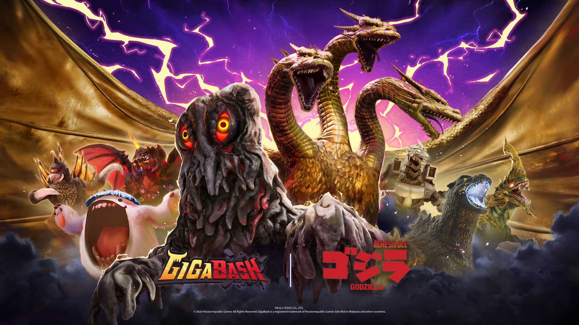 Godzilla: Nemesis DLC – King Ghidorah & Hedorah Invade GigaBash