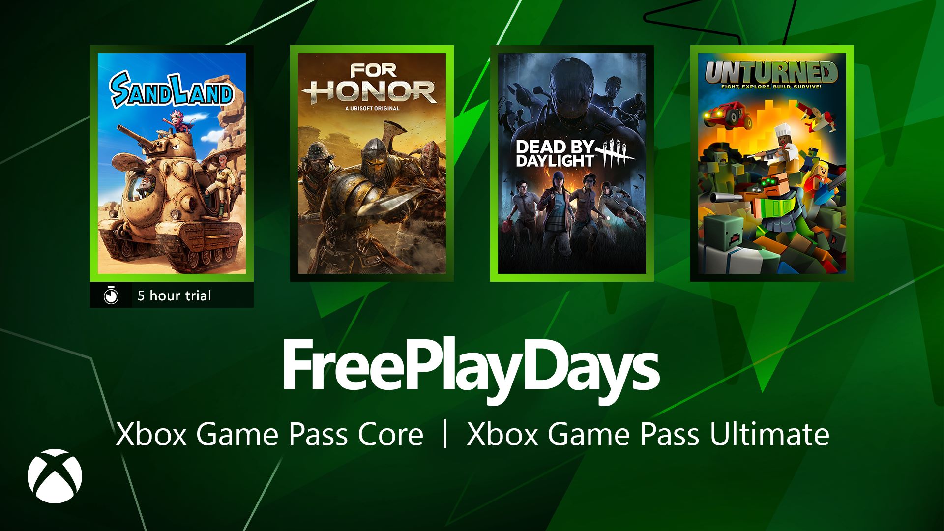 Free Play Days – Sand Land, For Honor, Dead by Daylight and Unturned
