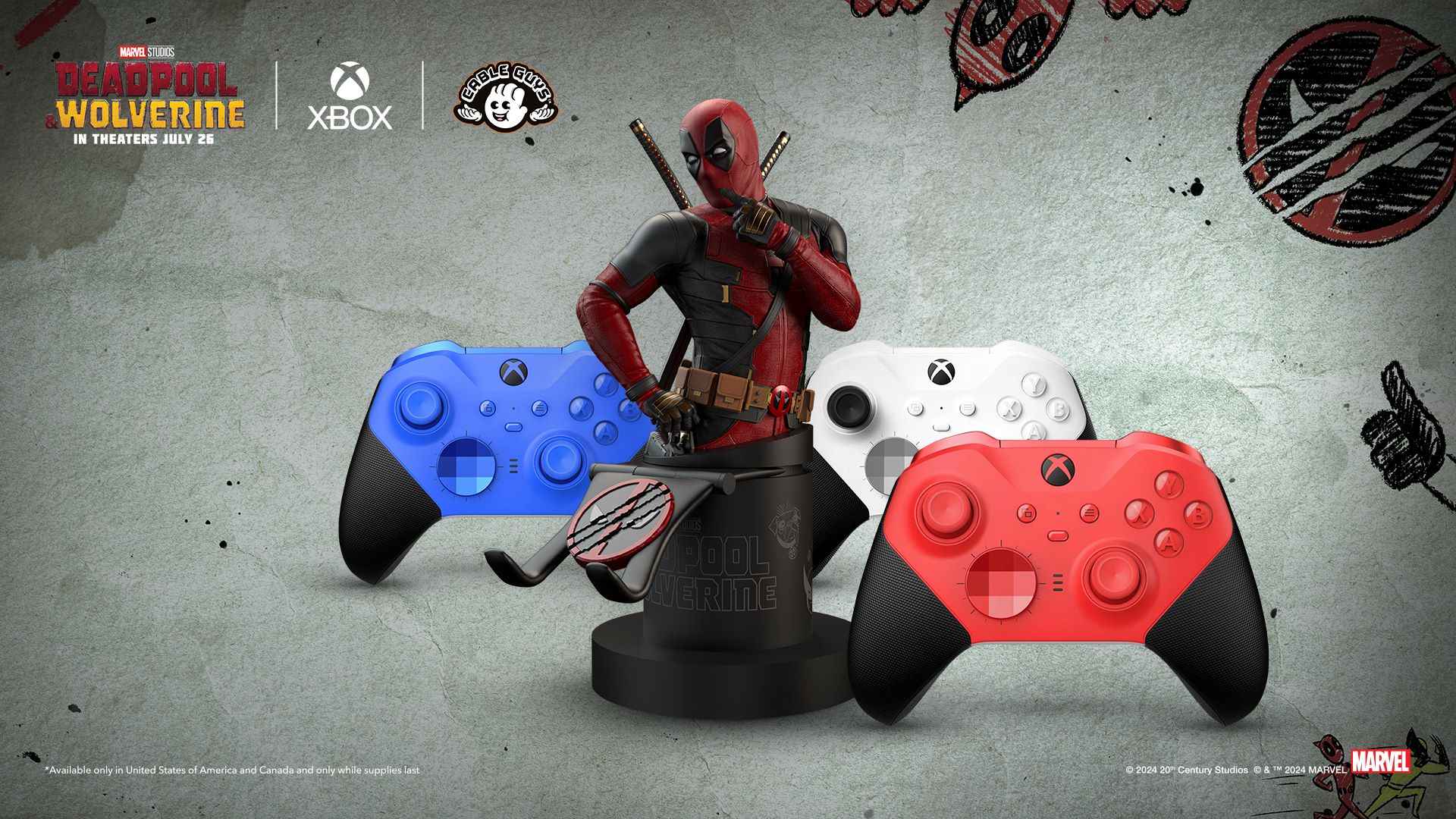 Deadpool Designs the Cheekiest Xbox Controller