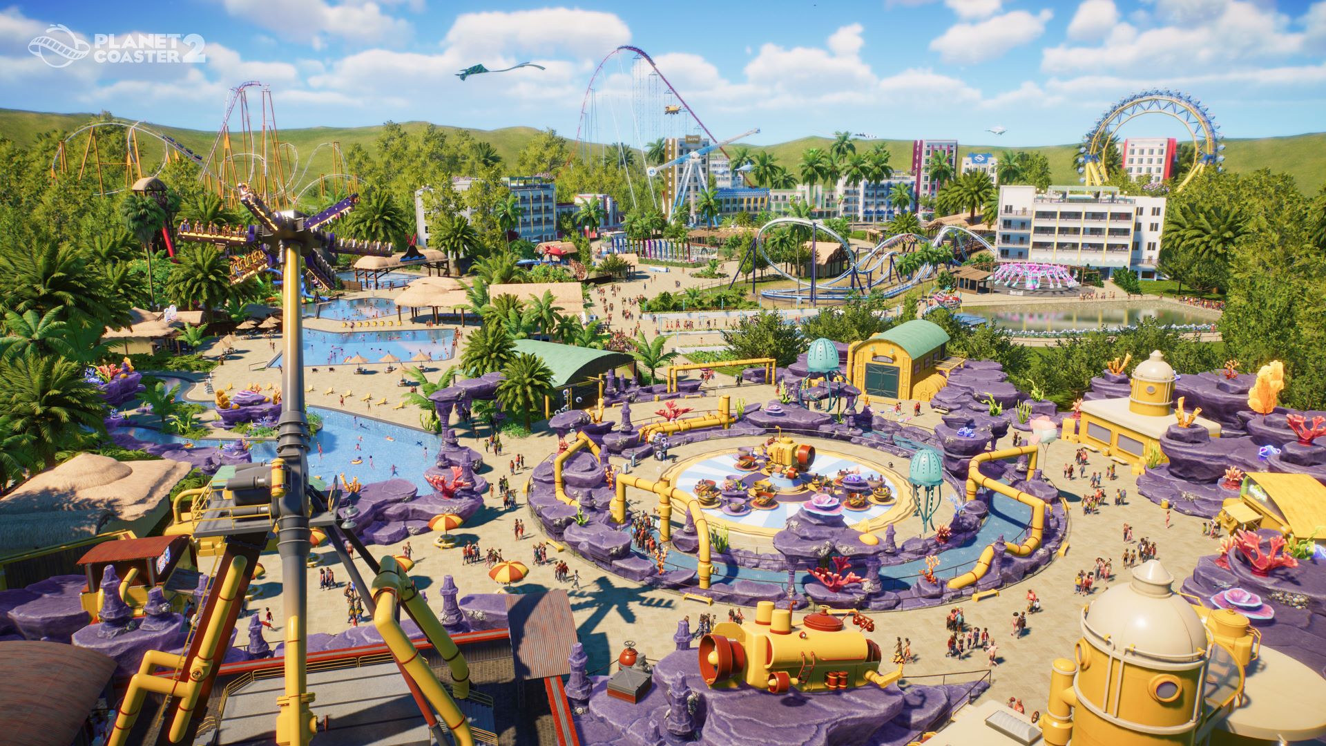 Makes A Splash with the Waterpark Of Your Dreams in Planet Coaster 2