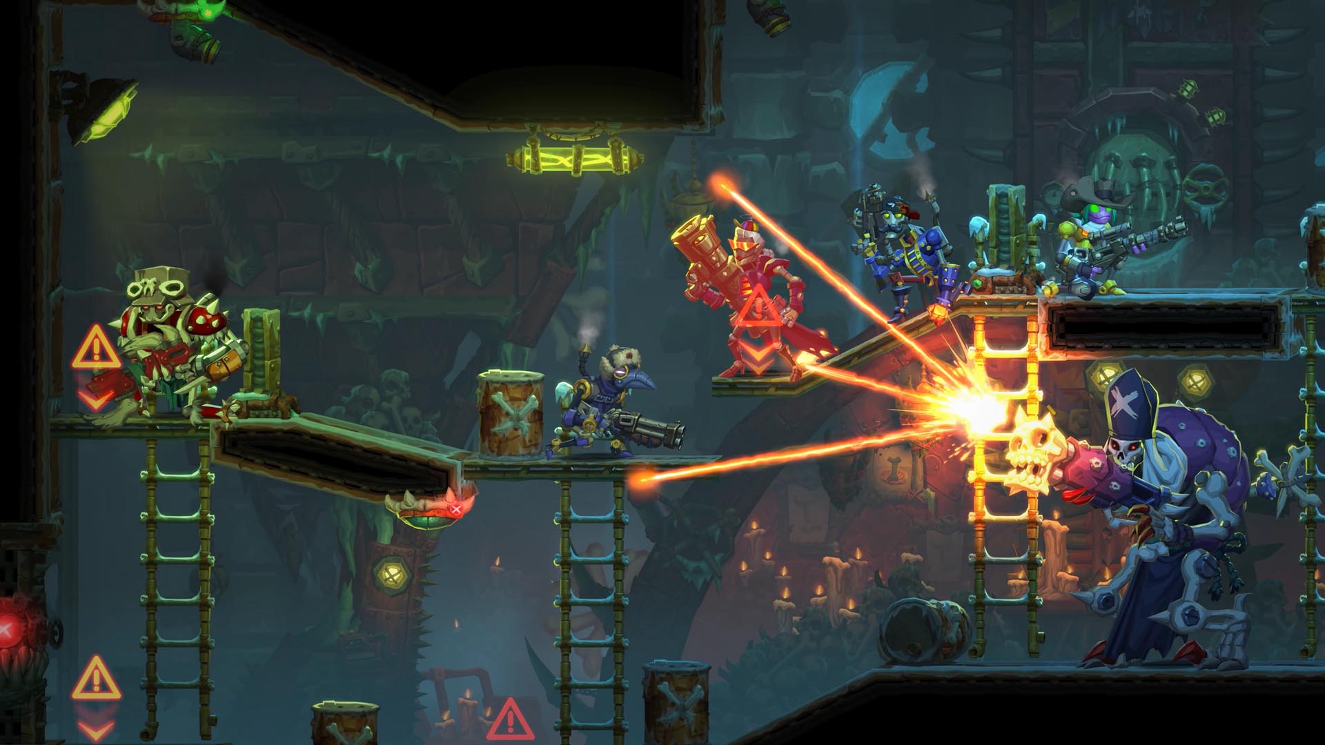 Screenshot of SteamWorld Heist II