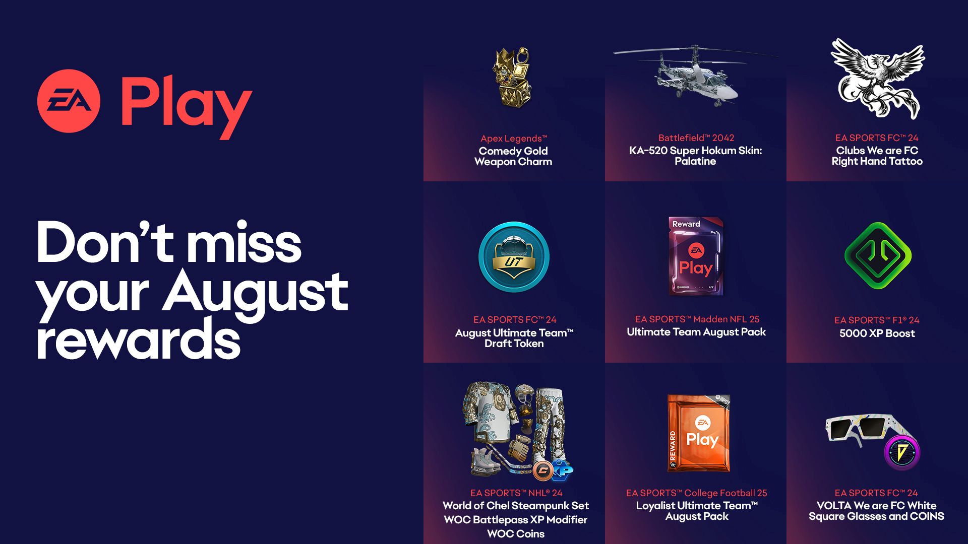 EA Play – August Asset