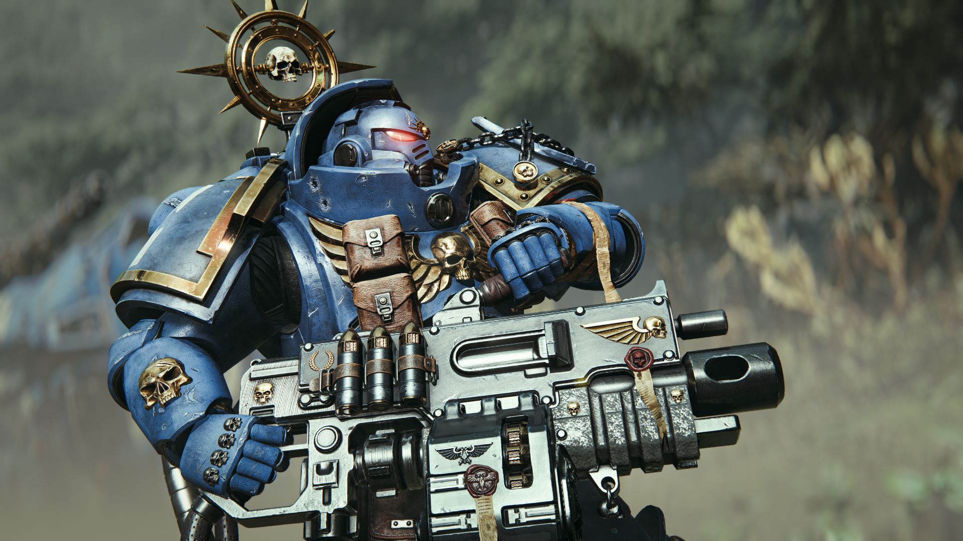 Screenshot from Space Marine 2, showing the Heavy class