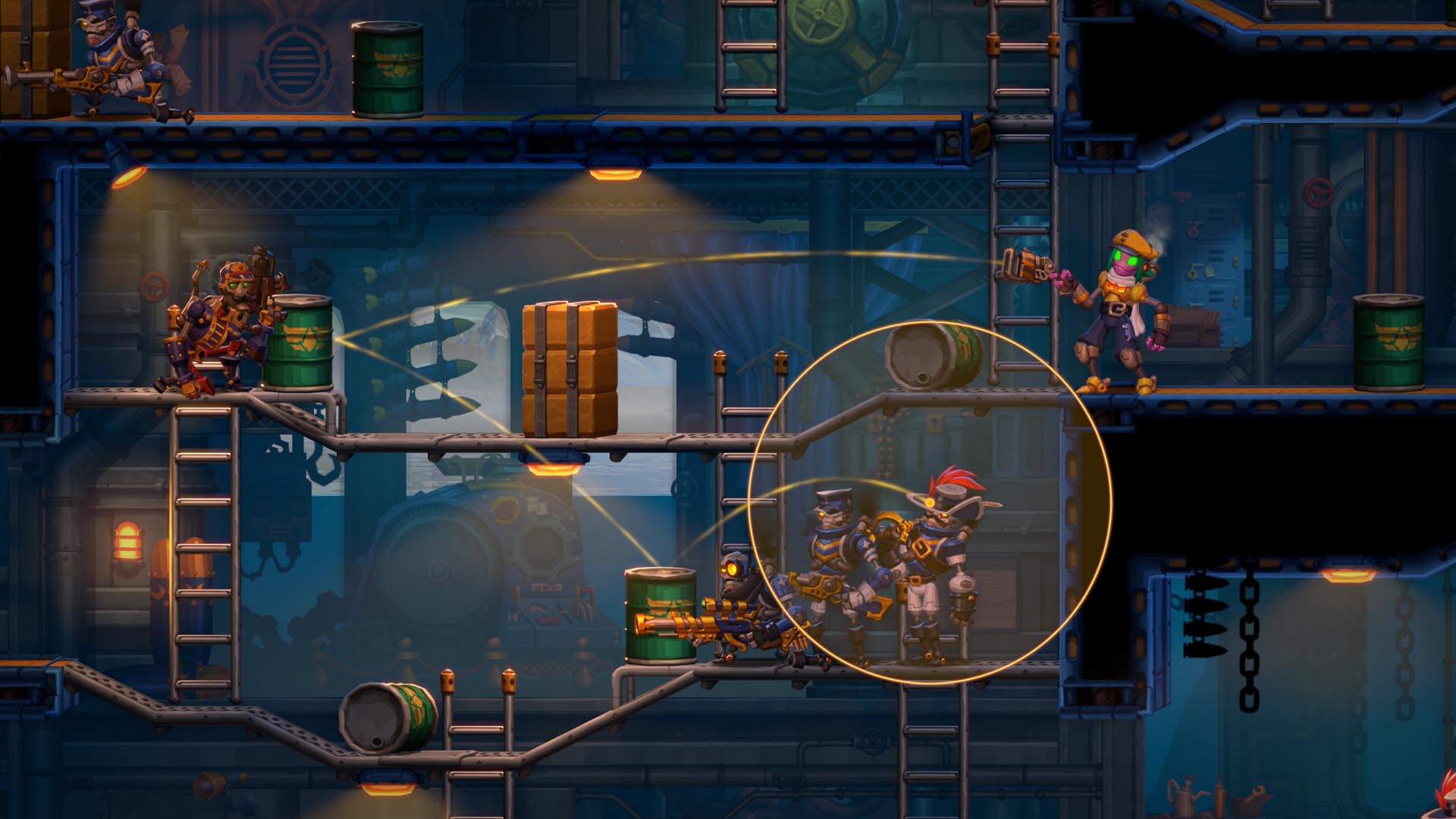 Screenshot of SteamWorld Heist II