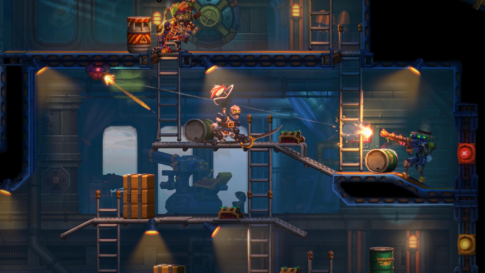 Screenshot of SteamWorld Heist II