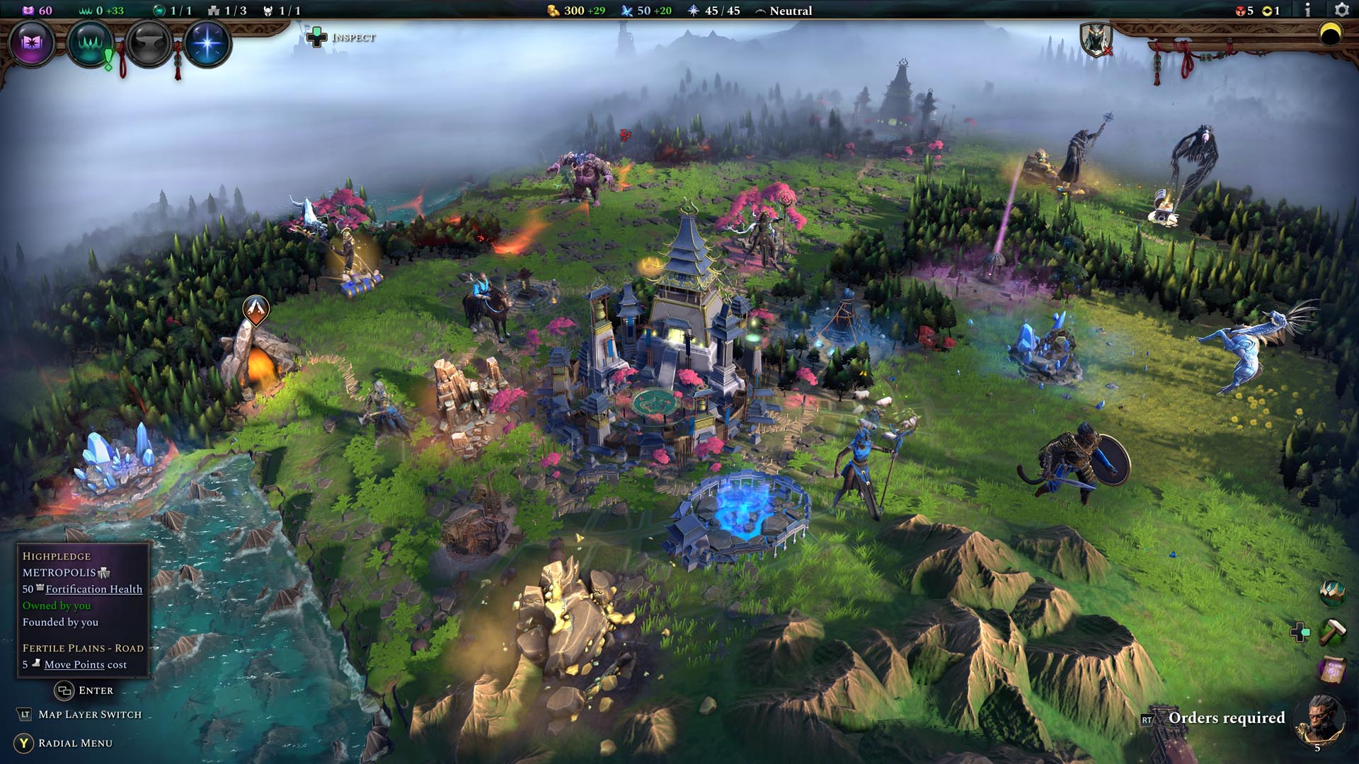 Screenshot from Age of Wonders 4