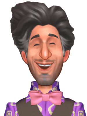 Portrait photo of Planet Coaster 2 character Oswald B. Thompson.