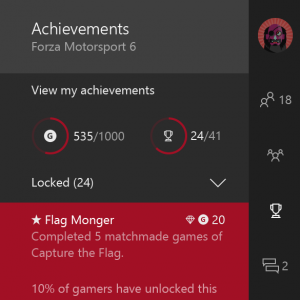 Achievement Rarity on Xbox One