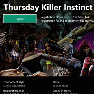Arena Screenshot featuring Killer Instinct on Xbox One
