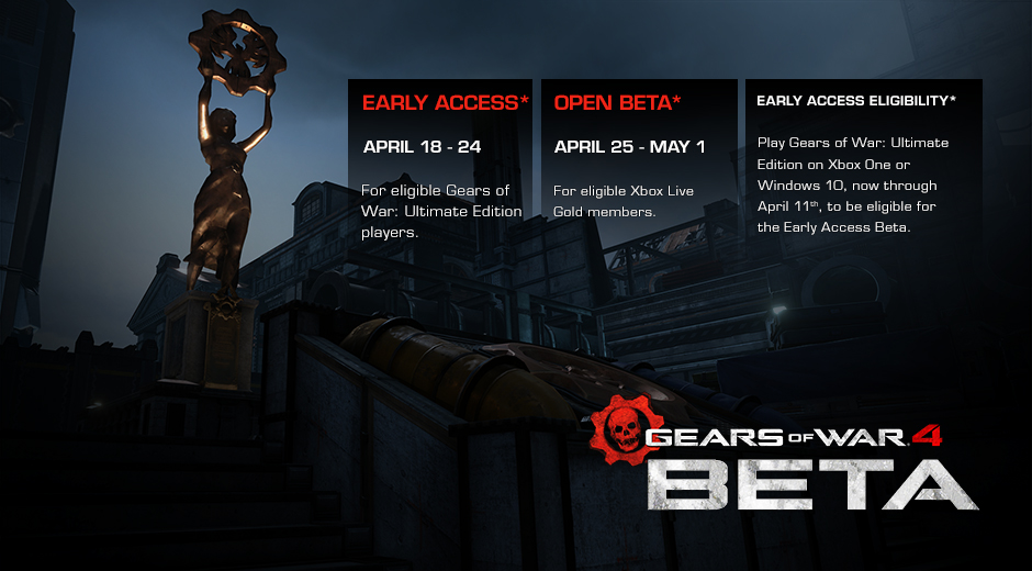 Gears 4 Beta Opens in April