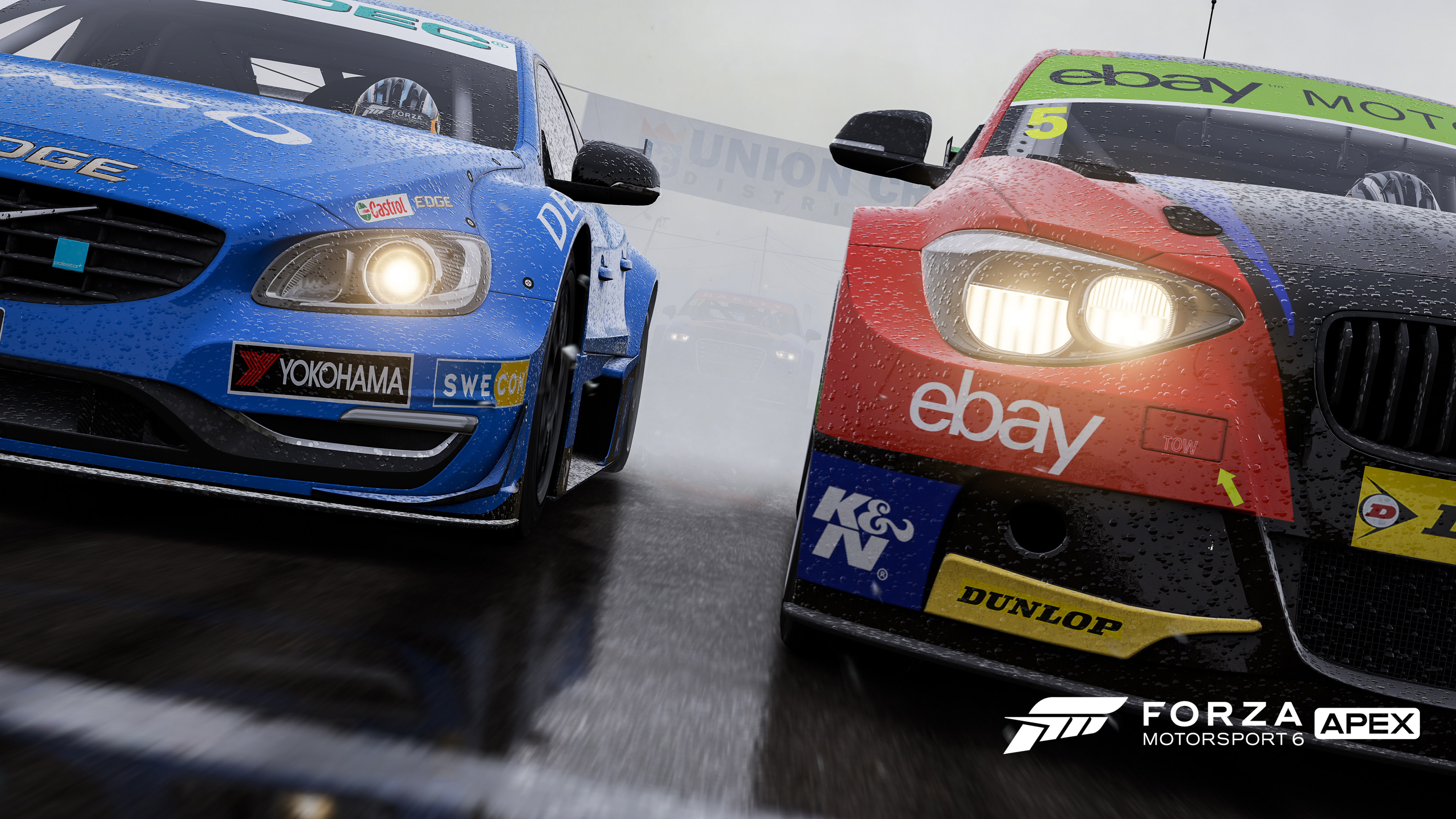 Racing in the rain in Forza Motorsport 6: Apex