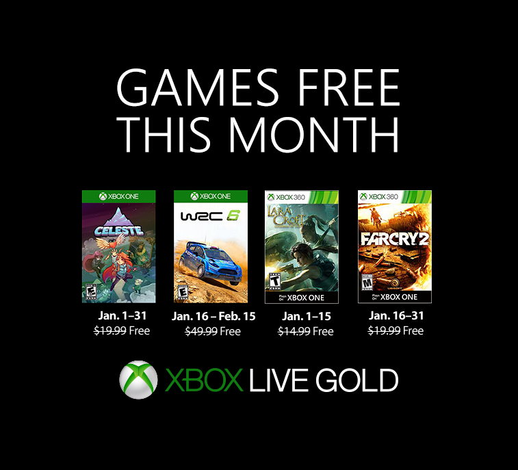 January 2019 Games with Gold