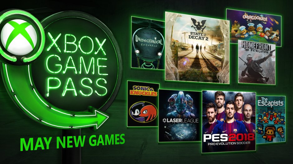 May 2018 Xbox Game Pass Hero Image