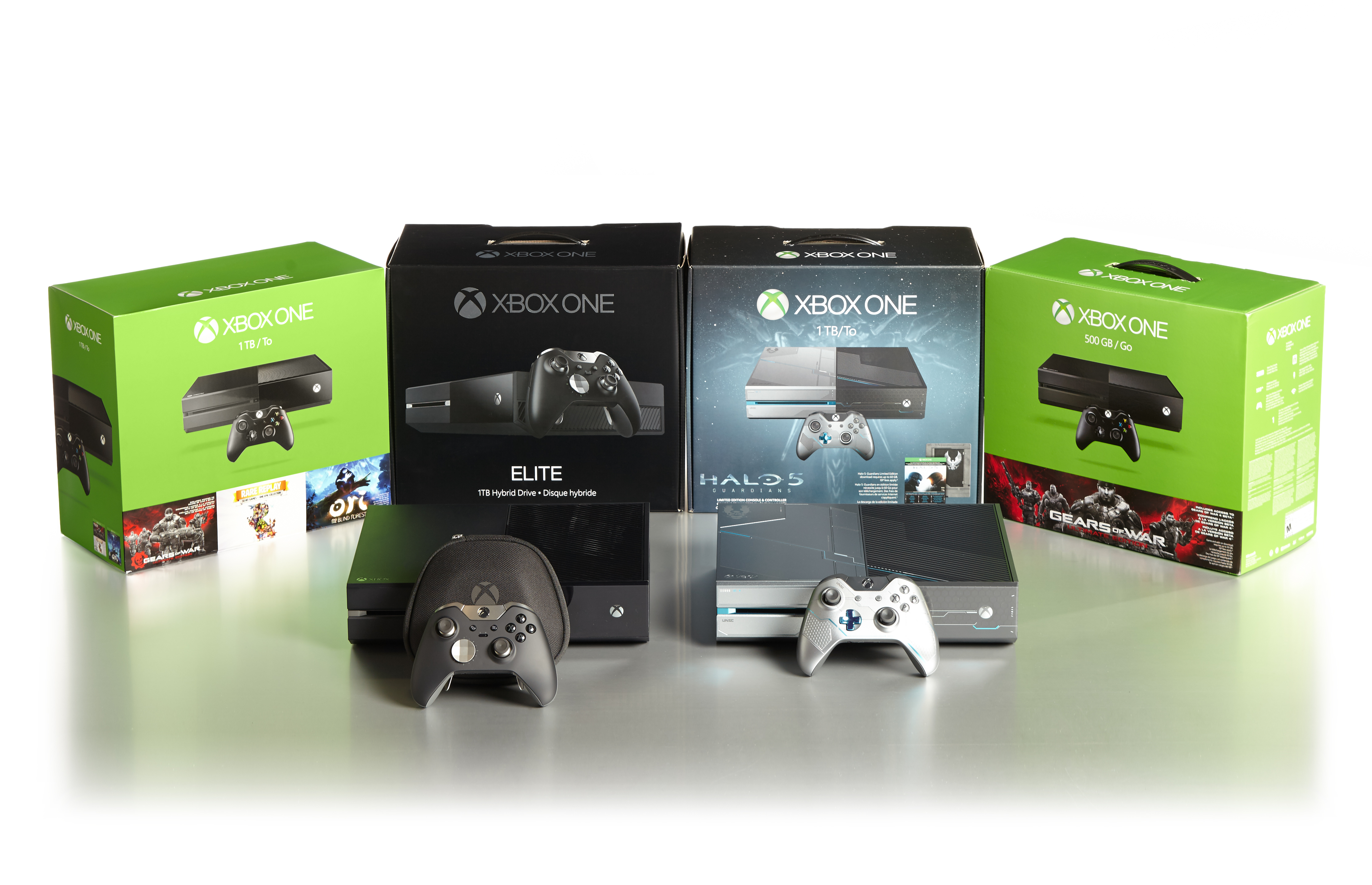 Xbox One console shot with select Xbox One bundles