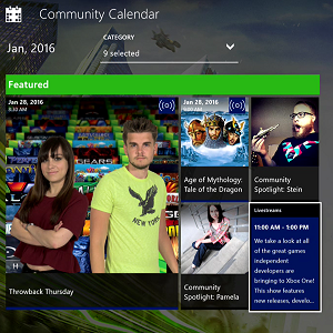 Small Screenshot of Xbox Community Calendar