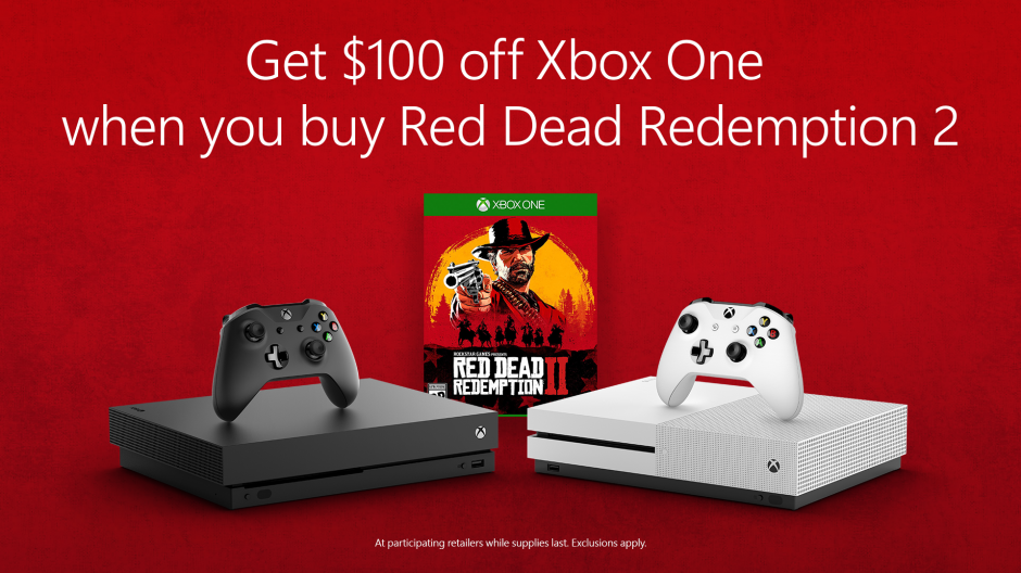 Celebrate the Launch of Red Dead 2 $100 off One Consoles - Xbox