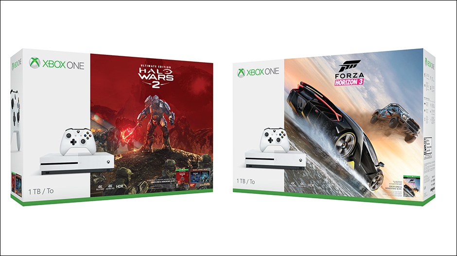 Xbox One S Halo Wars 2 and Forza Horizon 3 Bundles