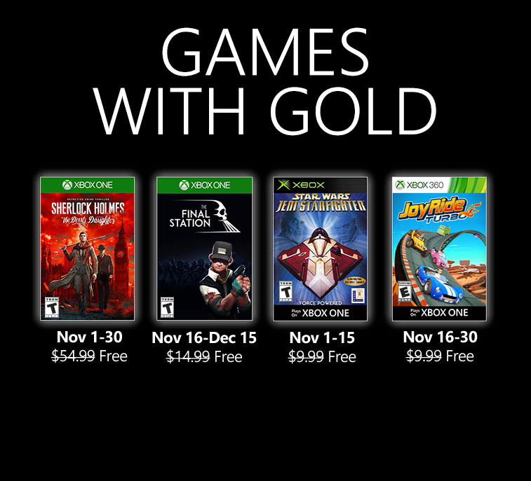 Video For Games with Gold: Diese Spiele gibt es im November gratis
