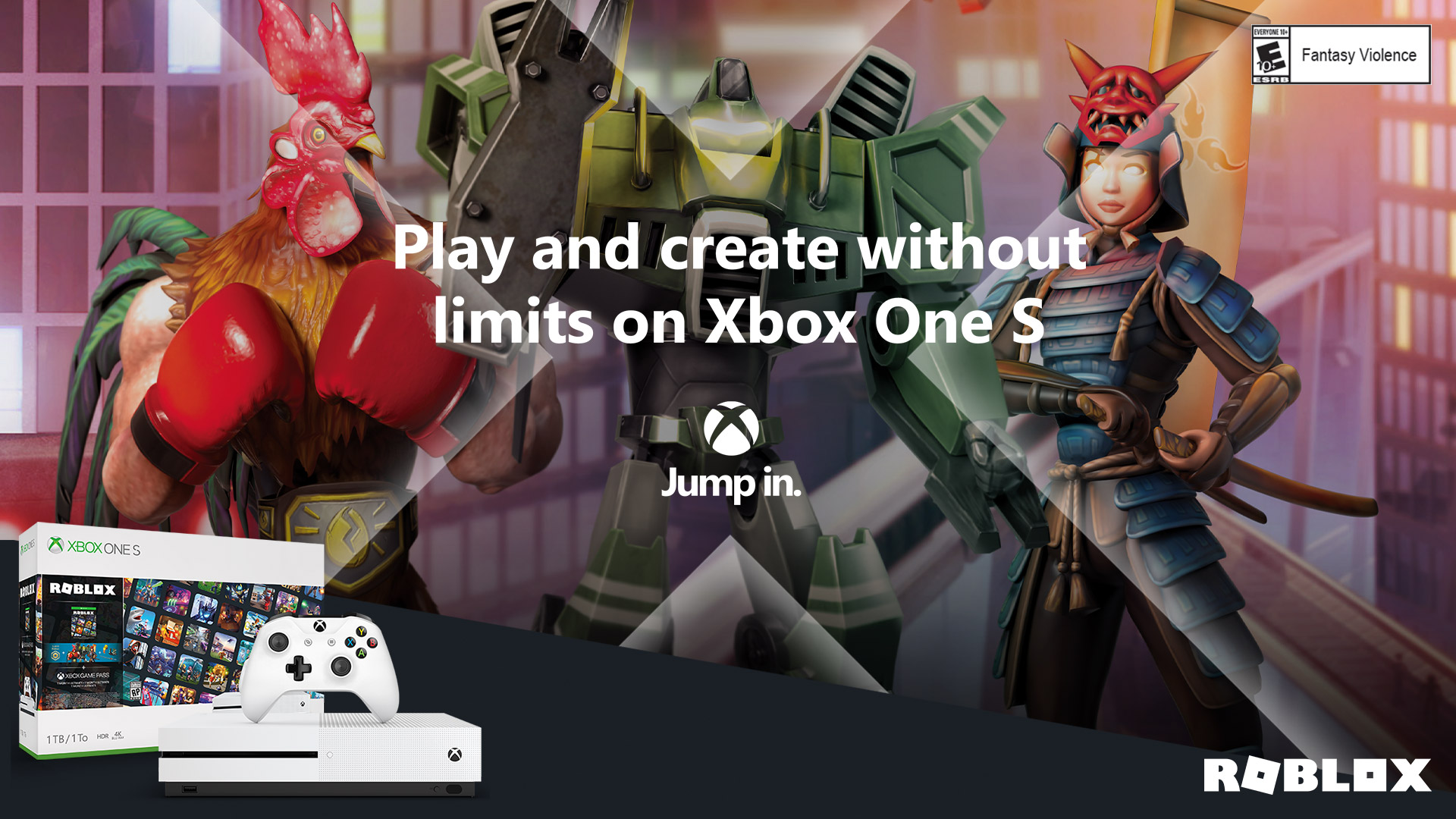 Xbox One S Roblox-Bundle: Spielen und Erstellen ohne Limits!