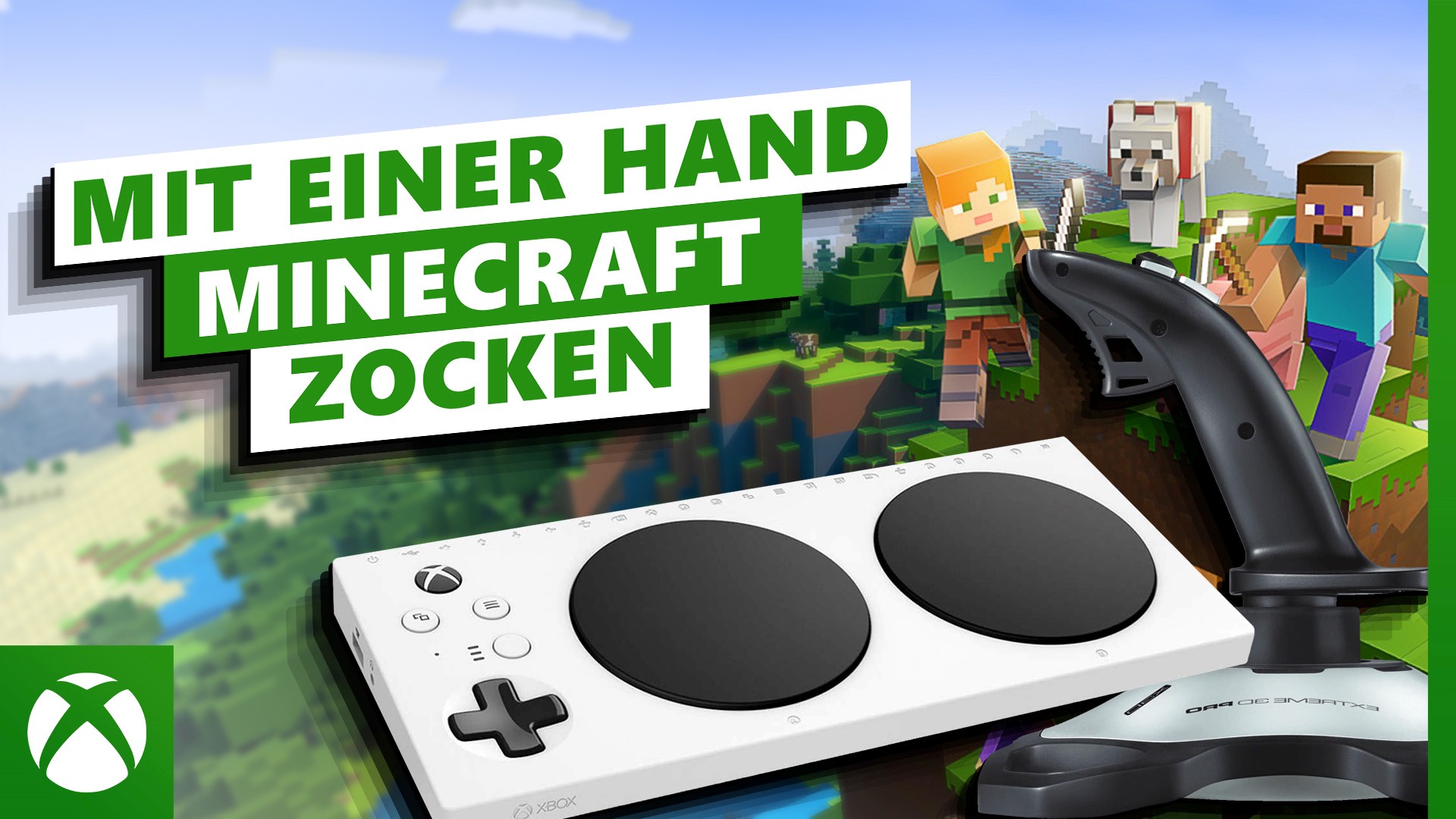 Video For Xbox Adaptive Controller: So zockt ihr Minecraft mit nur einer Hand
