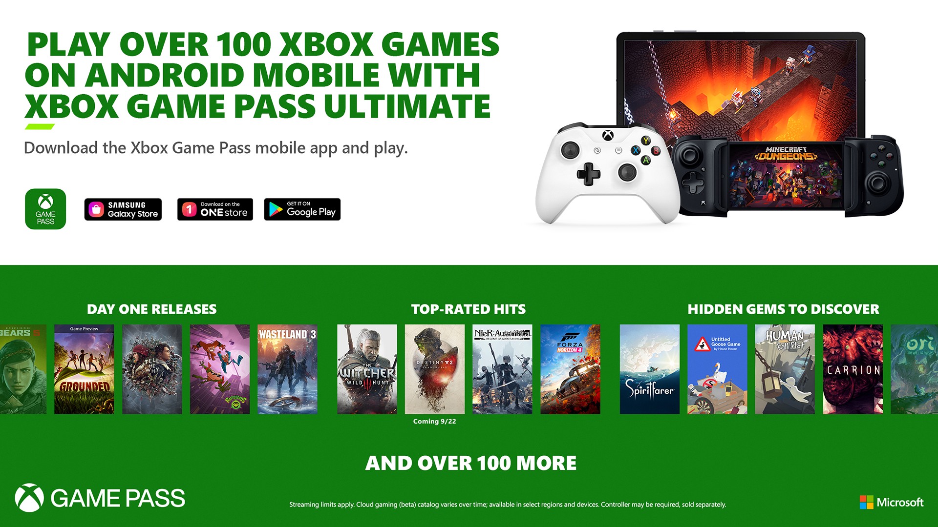 Cloud Gaming im Xbox Game Pass Ultimate mit über 150 Titeln HERO