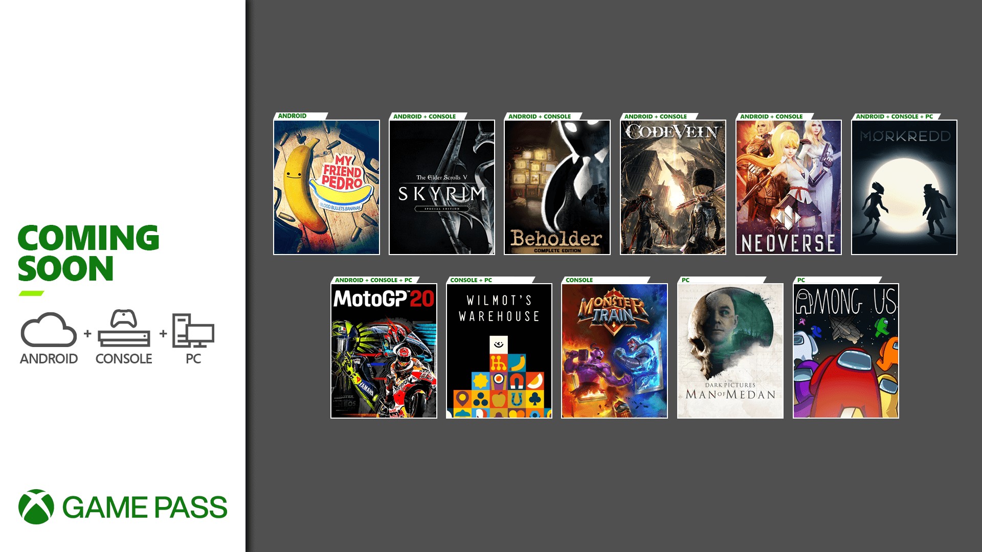 Neu im Xbox Game Pass: The Medium, Among Us, Code Vein und mehr HERO