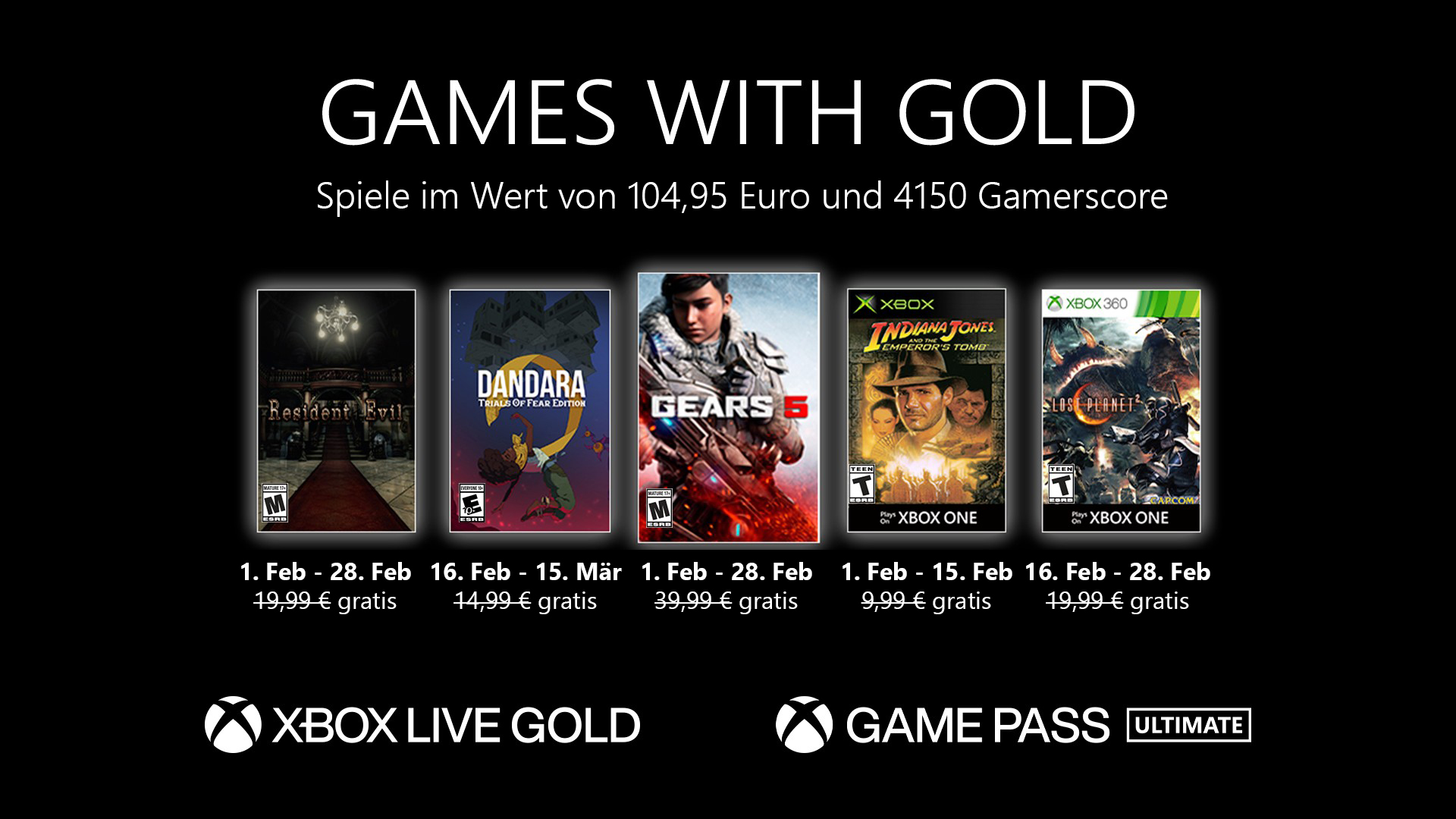 Games with Gold Februar 2021
