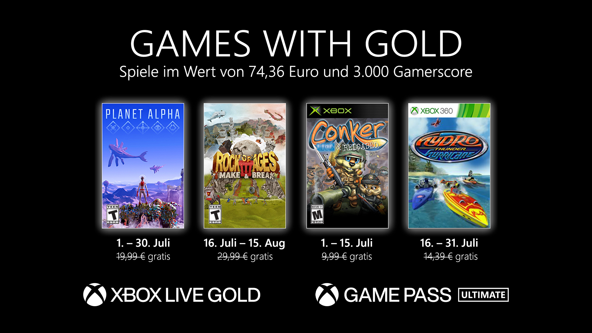 Games with Gold: Diese Spiele gibt es im Juli gratis HERO